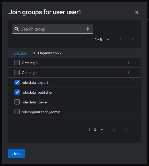 Example user join group