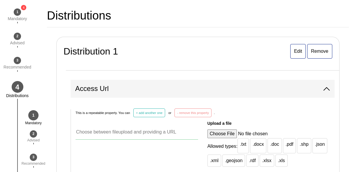 Provisioning Distribution in Data Provider Interface